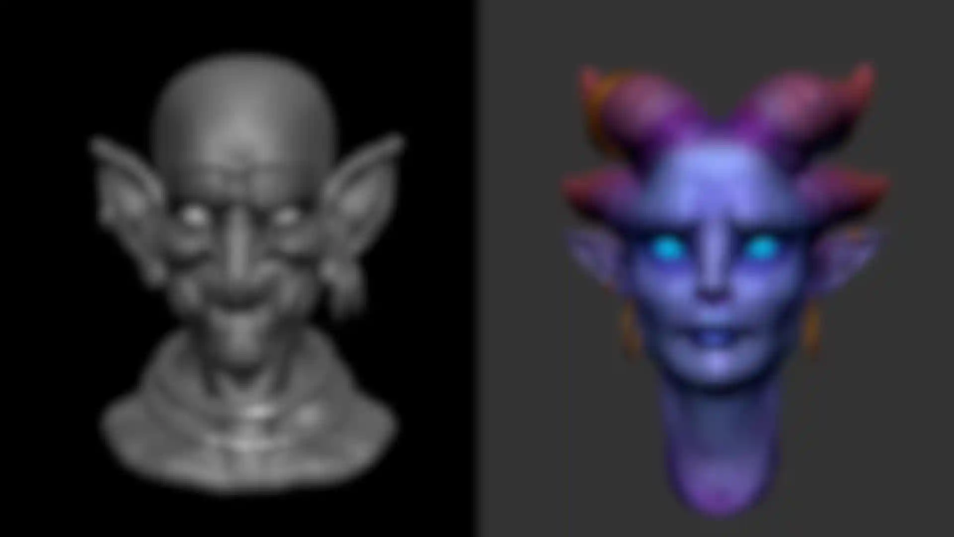 3D models sculpted using Forger