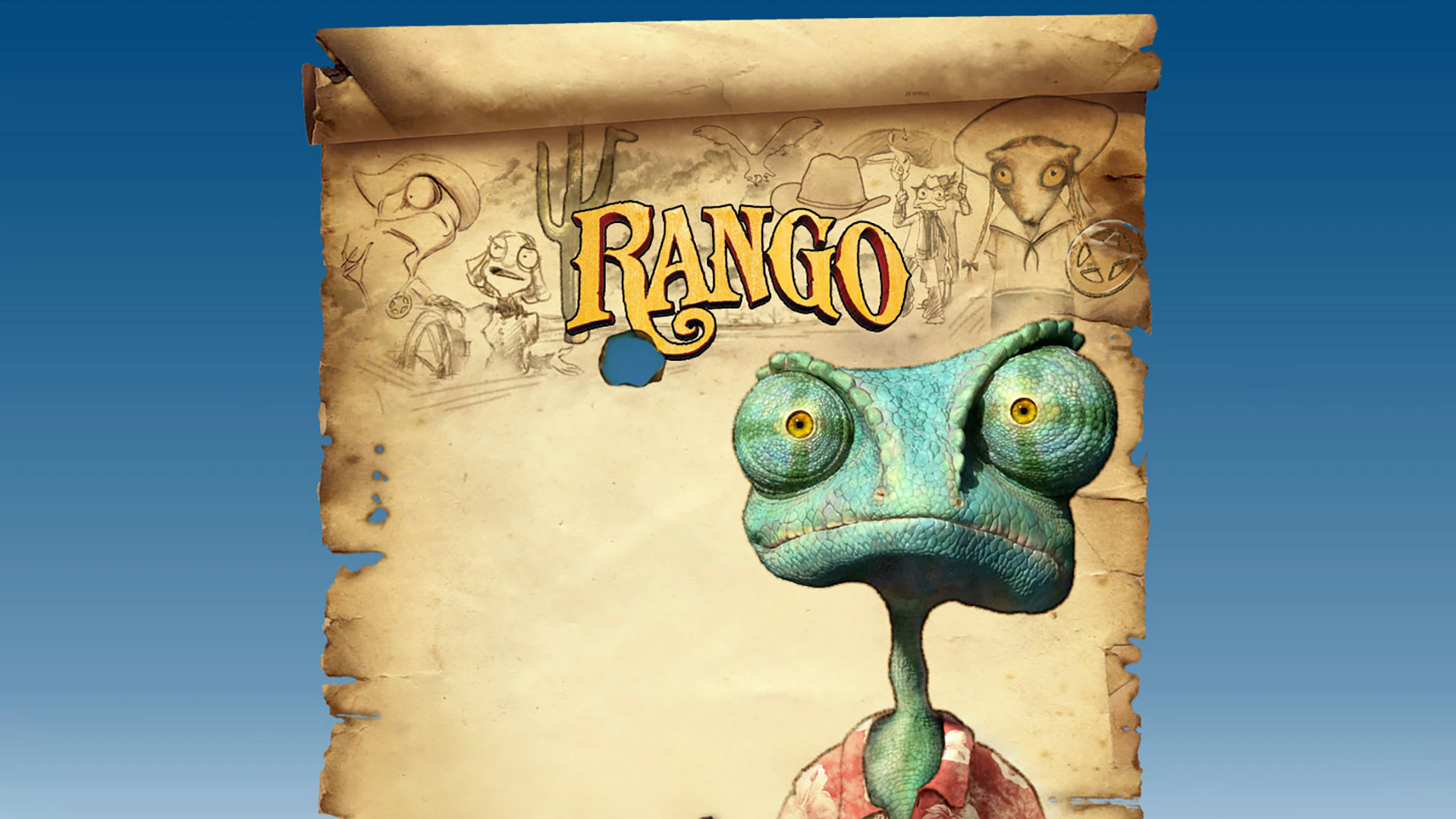 Wallpaper 1920x1080 Rango Cartoon HD Wallpaper: Animated, Guitar,