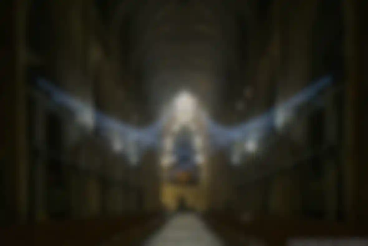 Lightshow in York Minster image