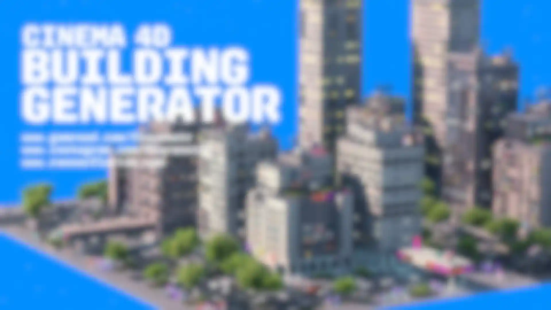 Cinema 4D Building Generator image