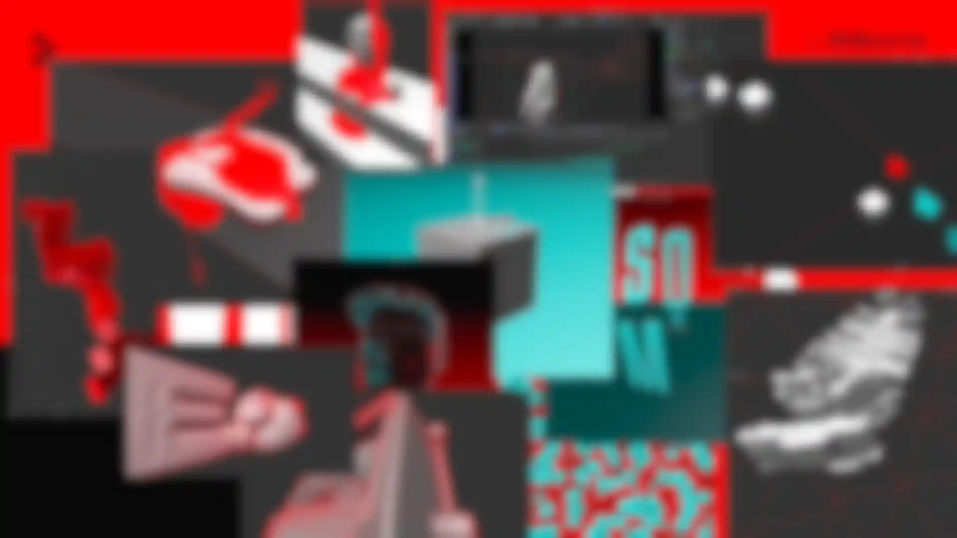 Scenes of Nodefest 2025 opening created in Cinema 4D focused on motion design & 3D animation