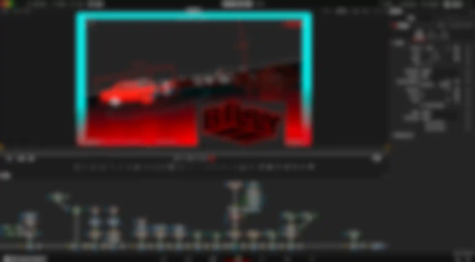 Scene in Nodefest 2025 opening title, edited in DaVinci Resolve and composited in Fusion