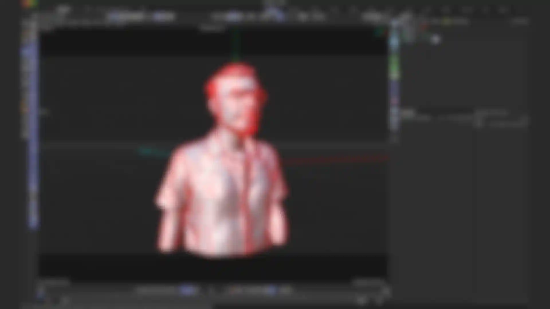 Poly reduction in Cinema 4D of 3D designer Billy Chitkin for Nodefest 2025 opening title sequence