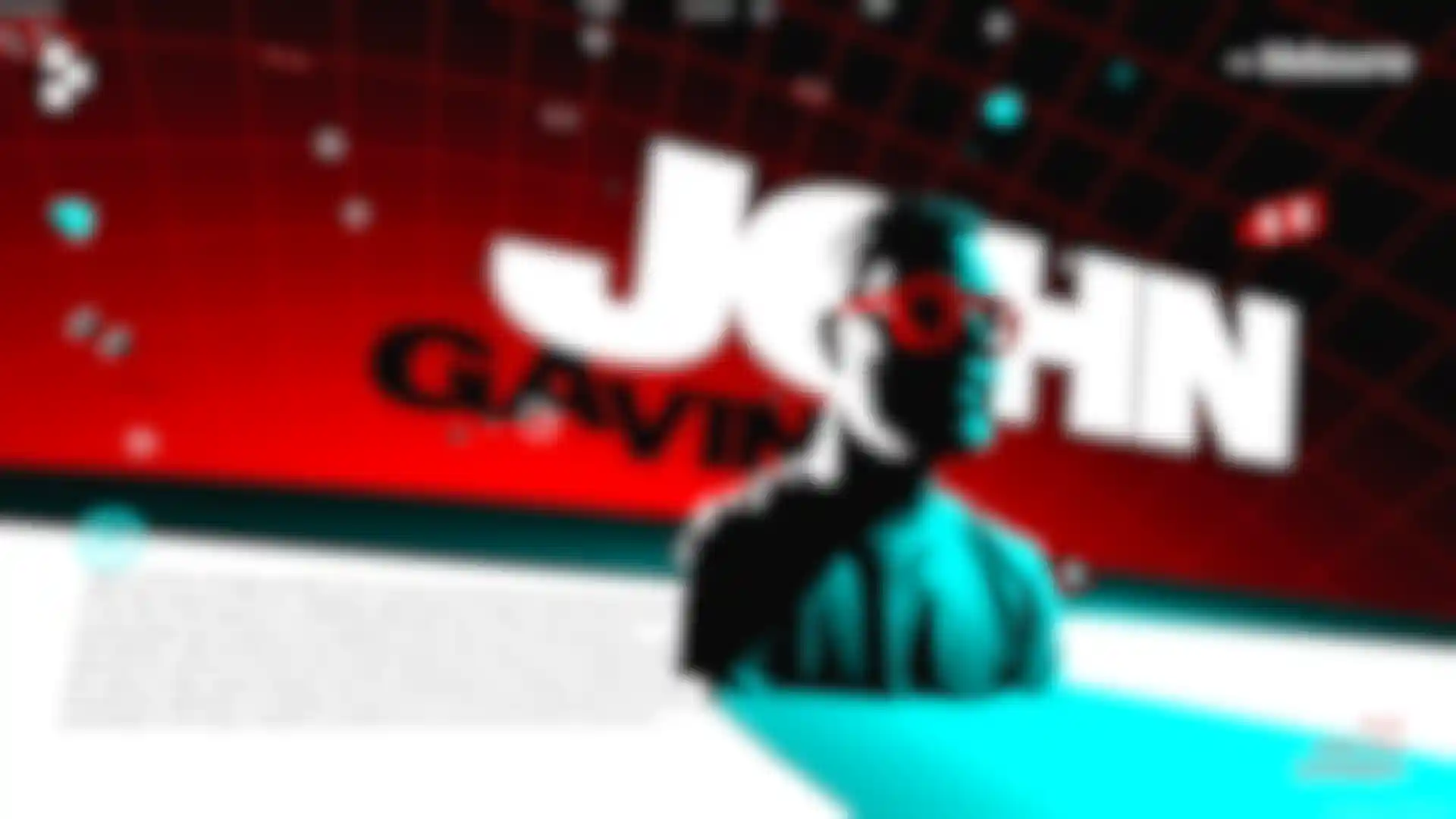 John Gavin, Co-founder & CEO of Nounish, in Nodefest 2025 opening title, created by Yes Captain with Cinema 4D