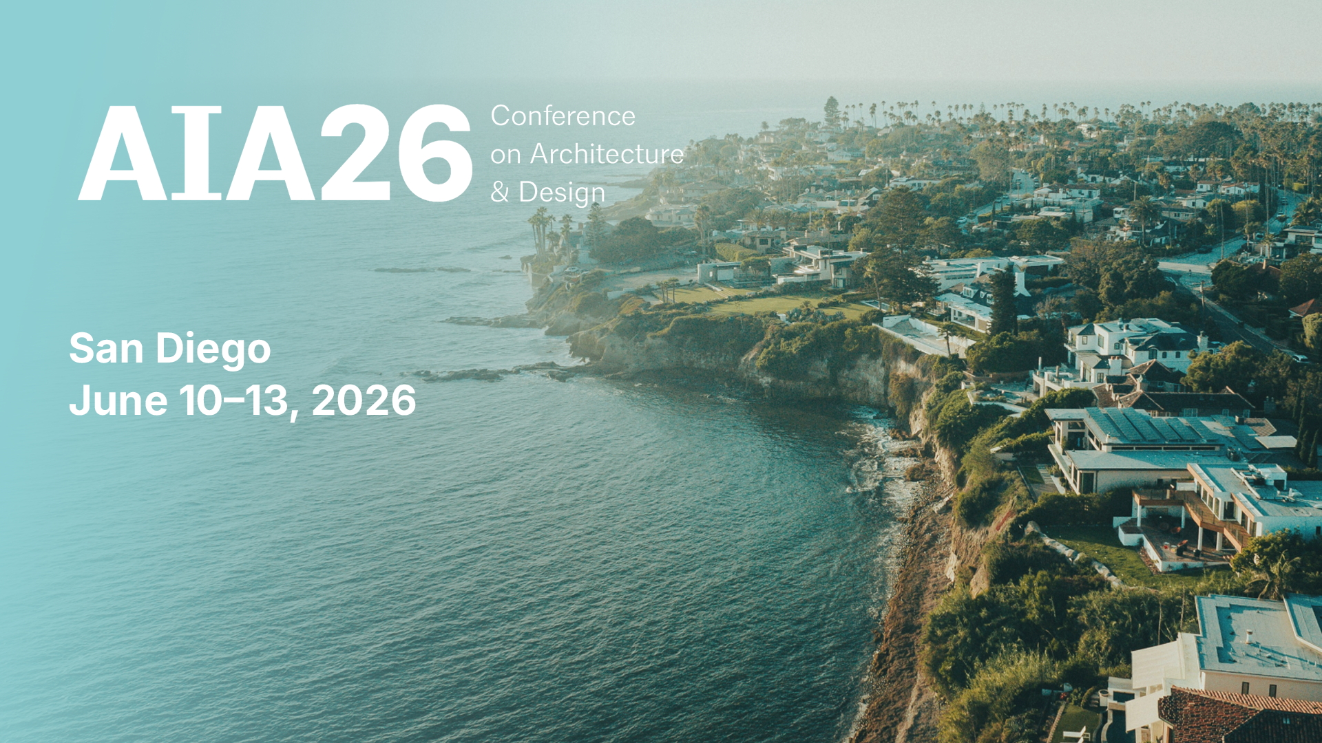 Costa San Diego AIA26 Conferenza Architettura & Design 10-13 giugno 2026