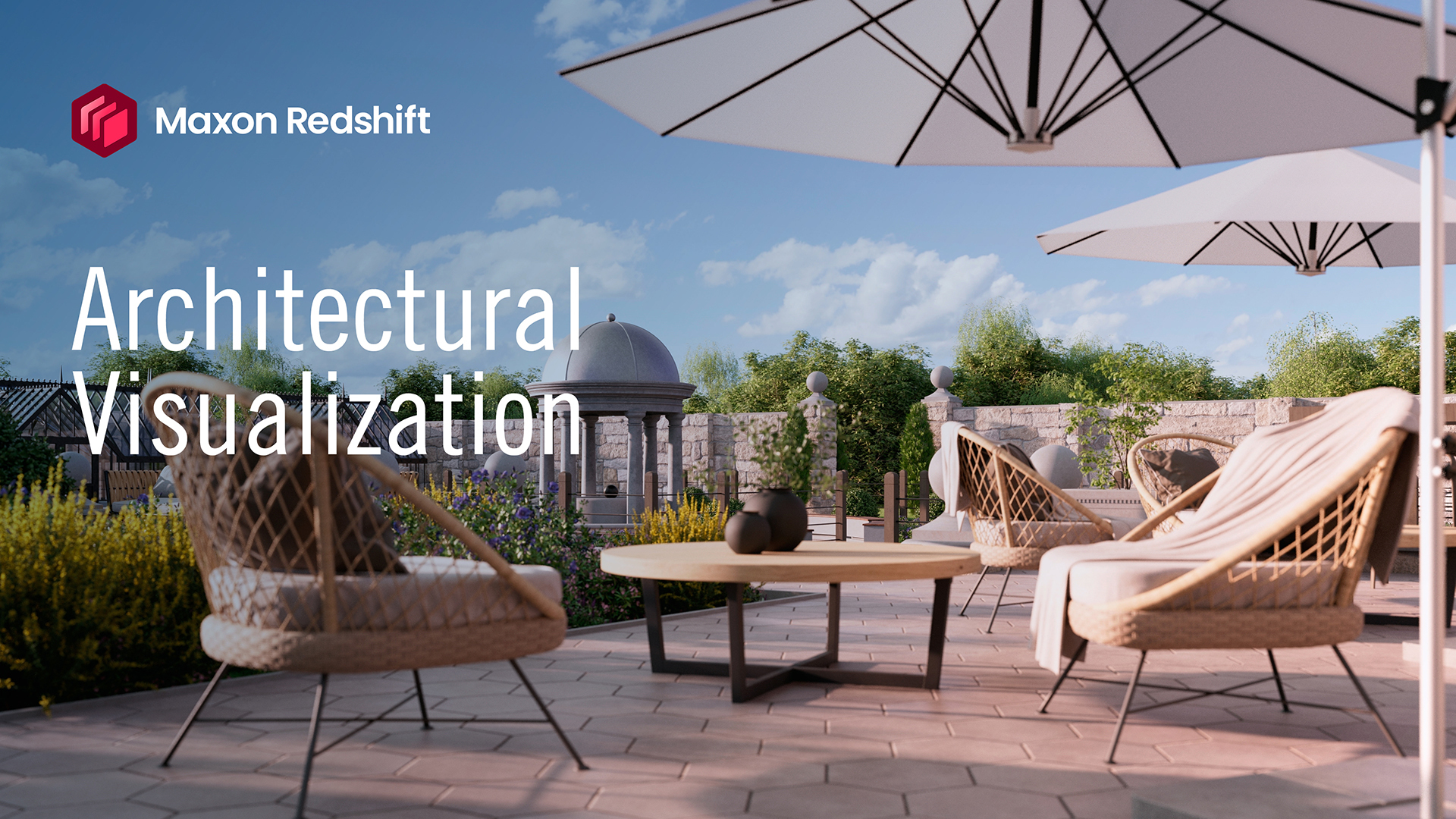 Architectural visualization process from sketch and BIM model to final 3D render