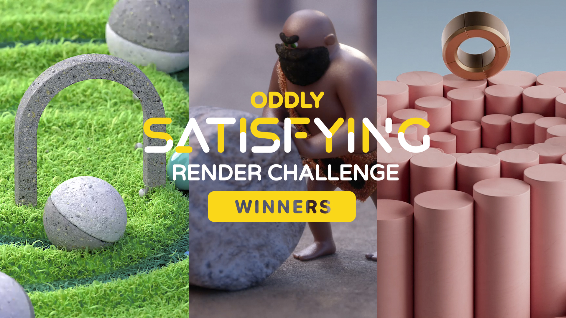 Celebrating the Winners of the Oddly Satisfying Render Challenge using Cinema 4D and Redshift image