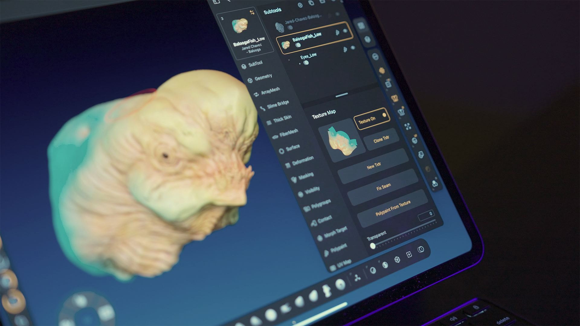 Texture Map Sub-Palette image