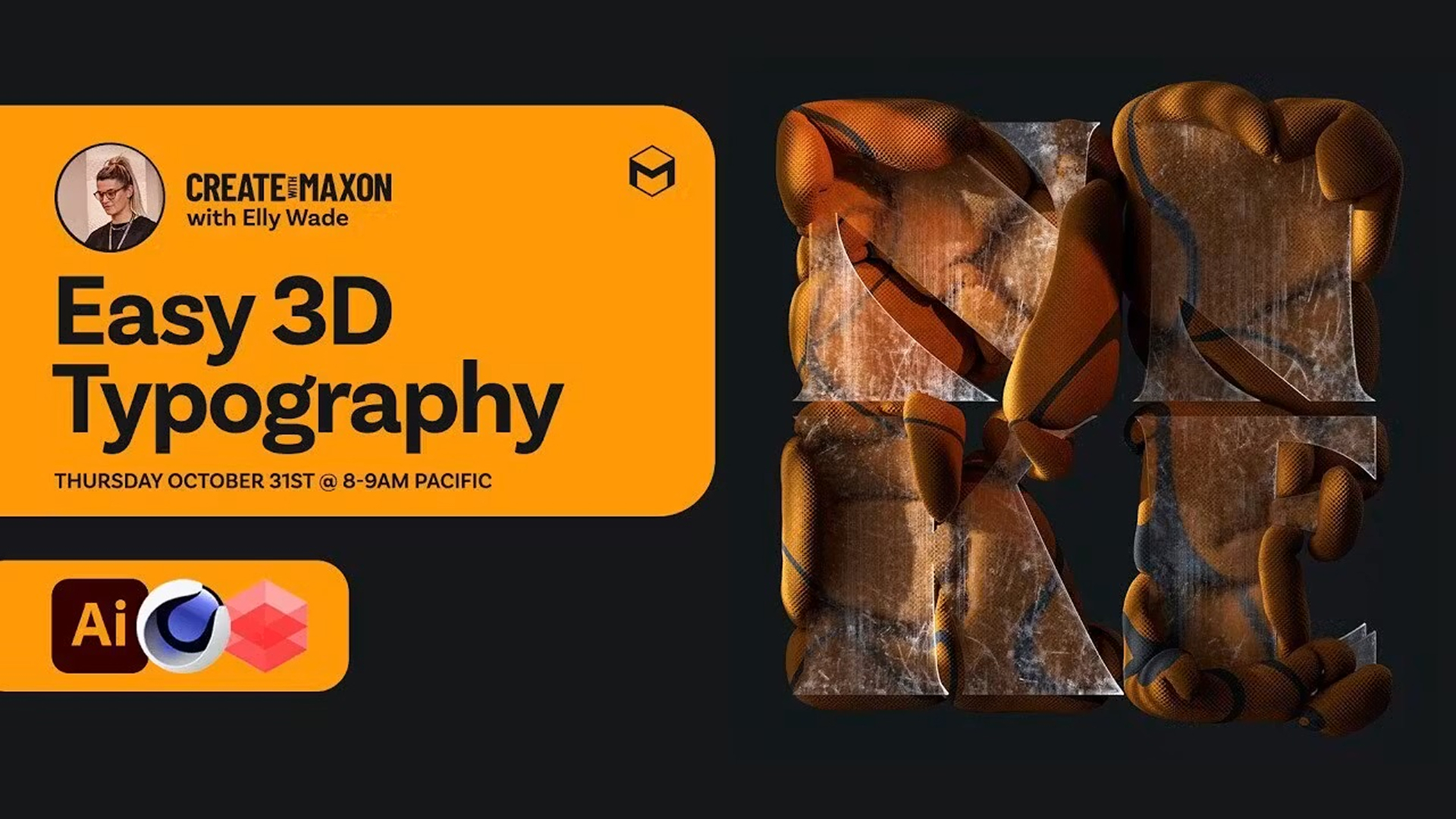 Easy 3D Typography in Cinema 4D image